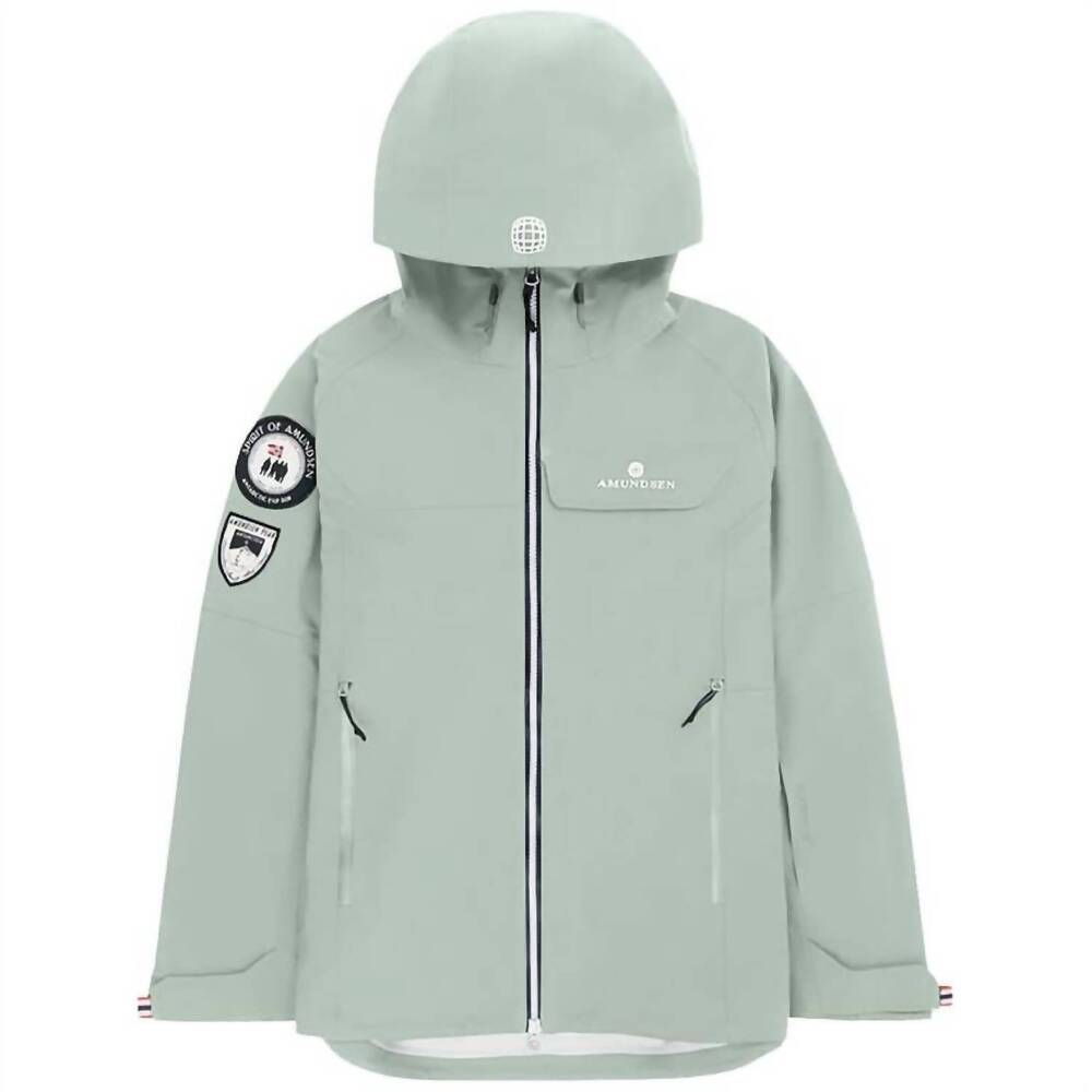 NEW AMUNDSEN men's peak jacket in faded woad green